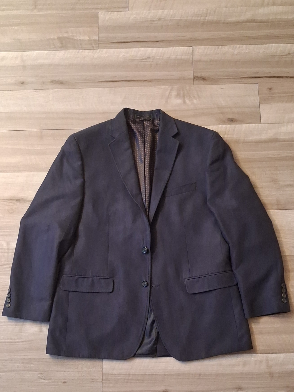 Chaps Navy Two-Button Sport Coat Size 42R (L)
